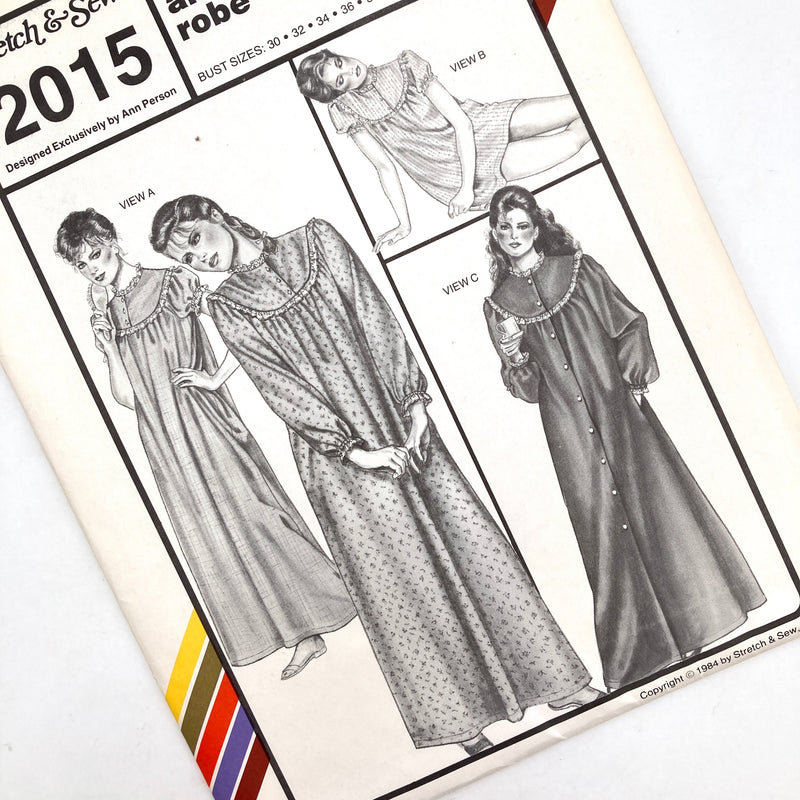 Stretch & Sew 2015 | Adult Nightgown and Robe | Bust Sizes 30-46