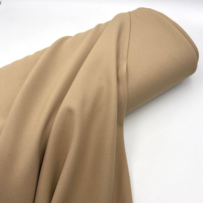 Coffee Kiss | Polyester Crepe Suiting