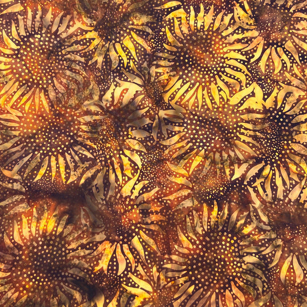 Sunflower Teak | Bali Batiks | Quilting Cotton