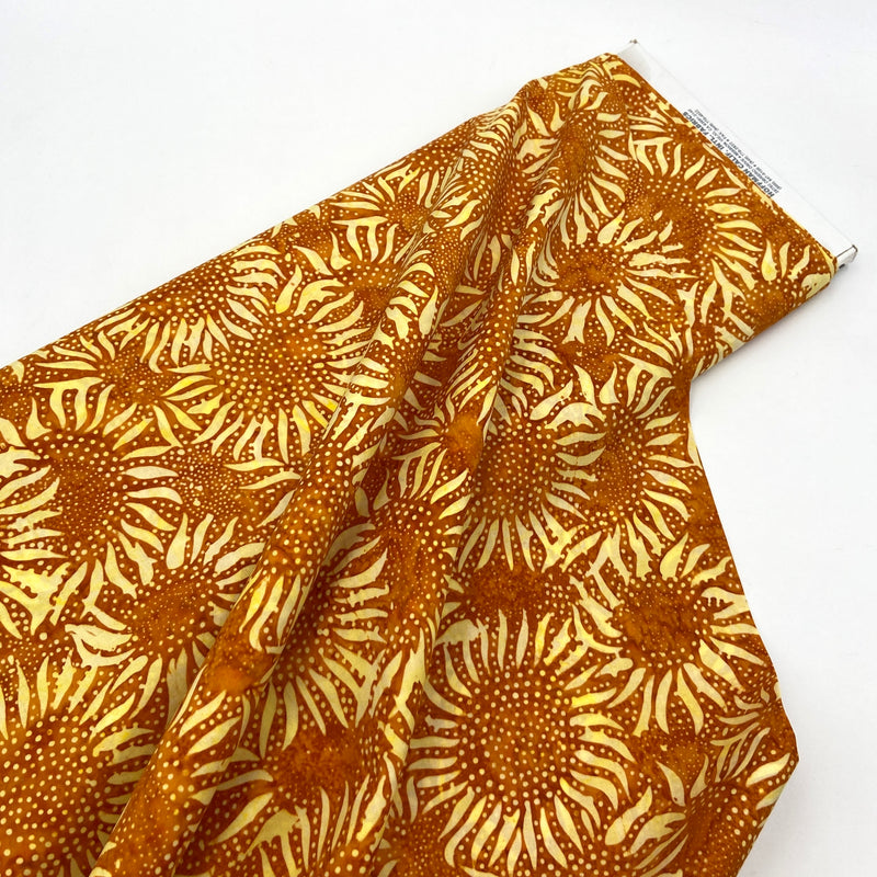 Sunflower Marigold | Bali Batiks | Quilting Cotton