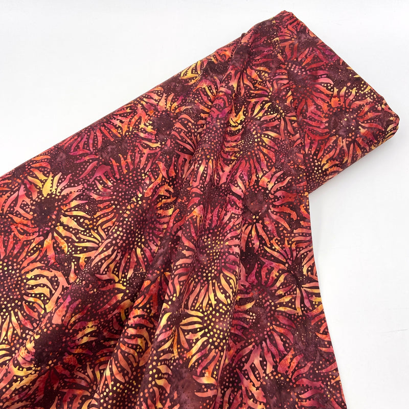 Sunflower Nightshade | Bali Batiks | Quilting Cotton