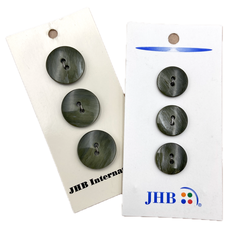 5/8" or 3/4" Sage Shimmer | Plastic Buttons | Choose Your Size