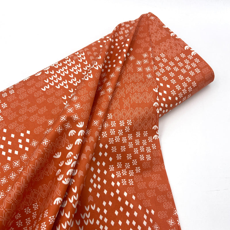 Meadow Red (Orange) | Hampton Court | Quilting Cotton