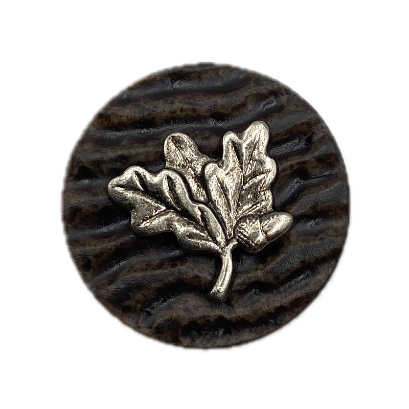 7/8" Oak Leaf | Metal & Plastic Buttons