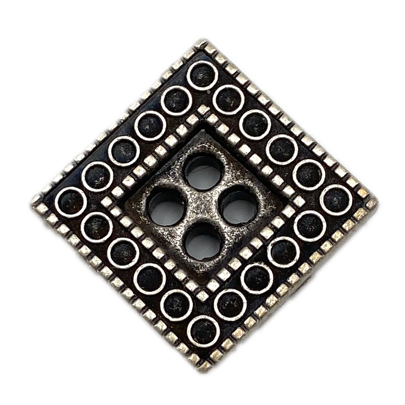 5/8" Silver Square | Metal Buttons