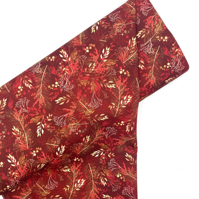 Sprigs Red | Festive Beauty | Quilting Cotton