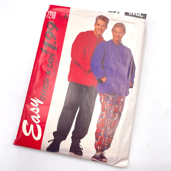 McCall's 7218 | Adult Sweatshirt & Pants | Size XS-S-M