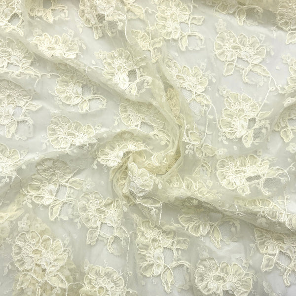 Michelle | Embroidered Mesh Corded Lace | As Is, see listing details