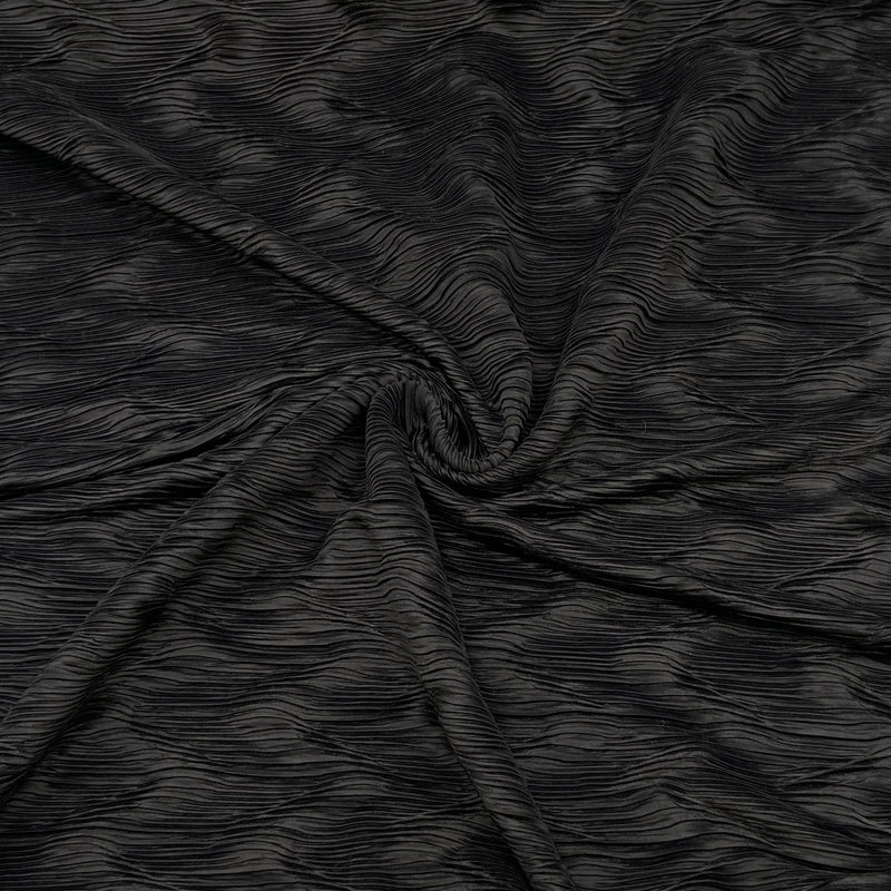 Black Wave | Stretch Crinkle Shiny