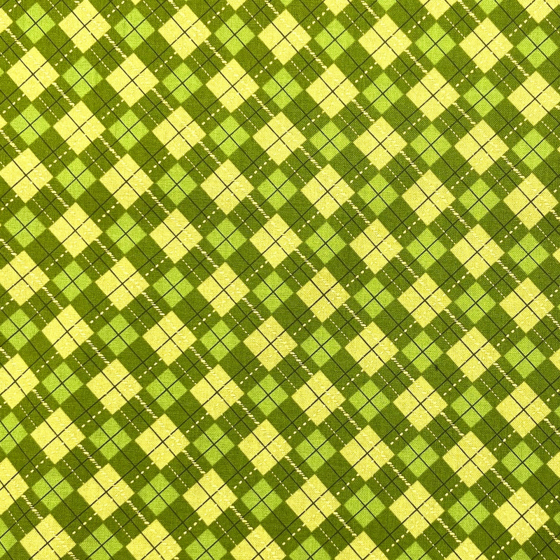 Green Plaid | Shades of the Season 12 | Quilting Cotton