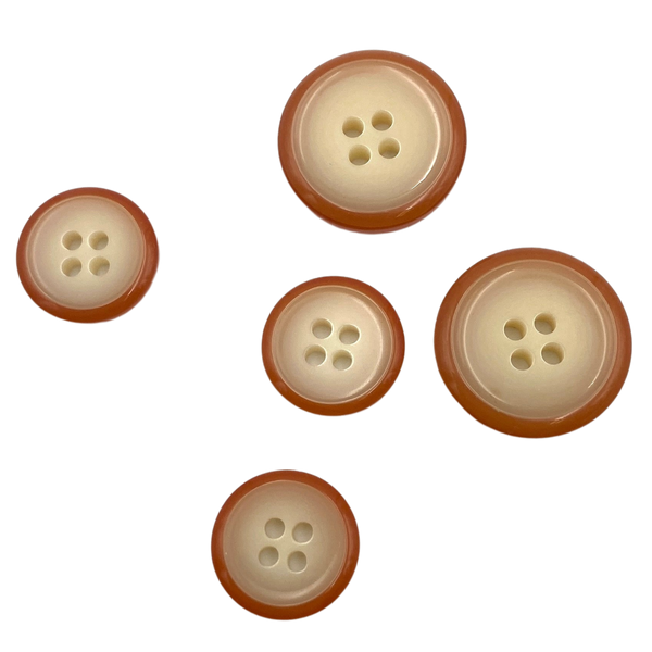 3/4" Cinnamon Cream | Plastic Buttons