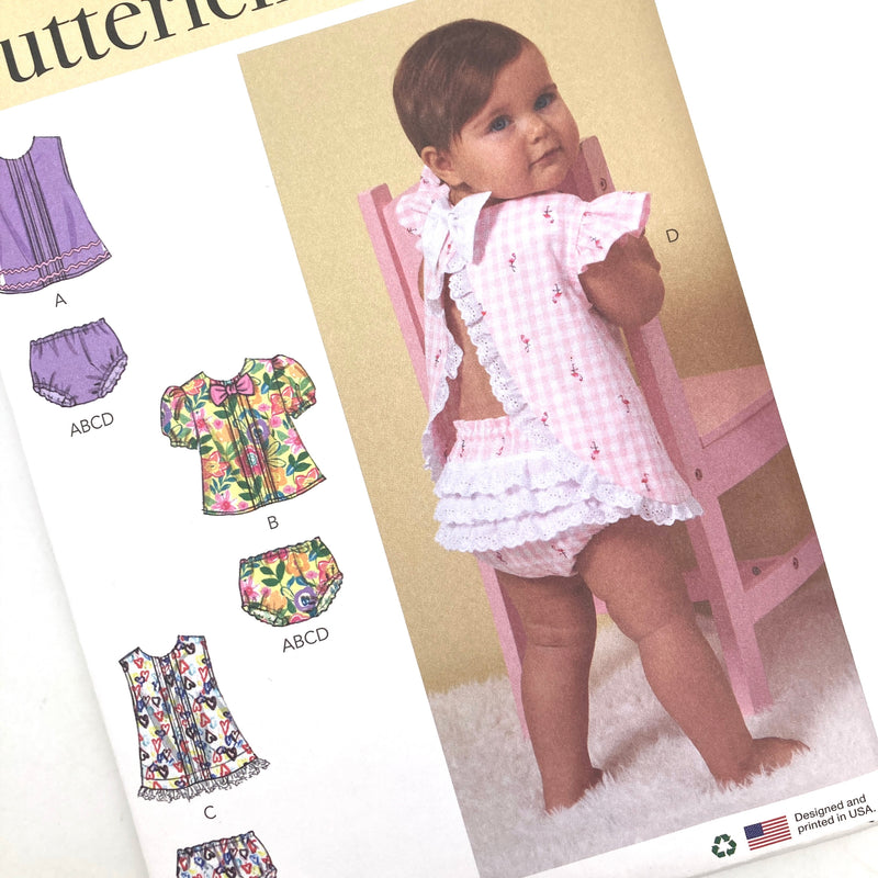 Butterick B 6884 | Infants' Top and Panties | Size NBN-24 Months