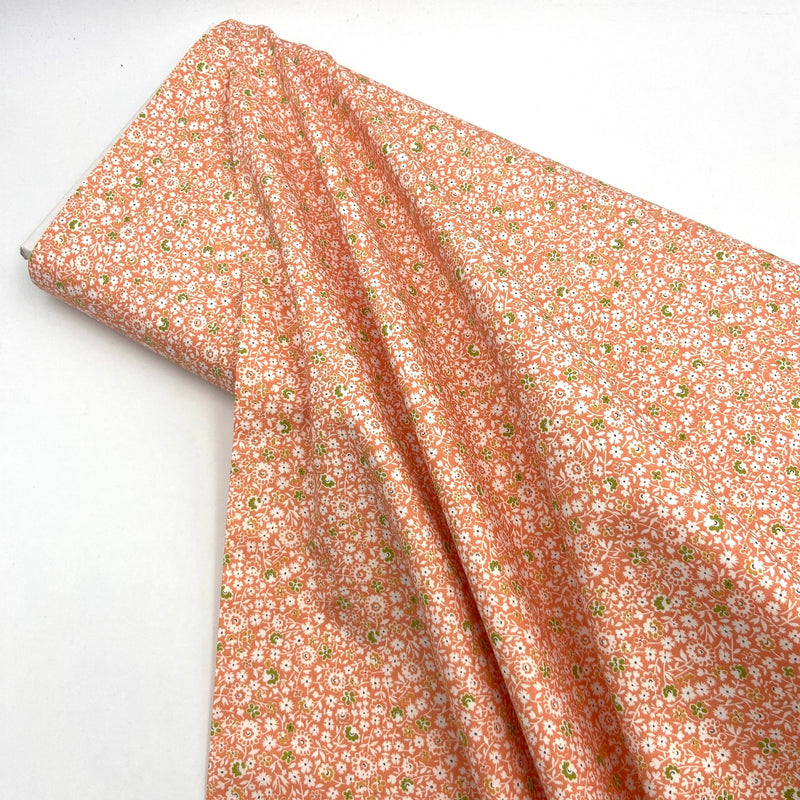 Fall Medley Coral | Cinnamon and Cream | Quilting Cotton