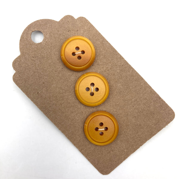 11/16" Carrot Buttons | Set of 3