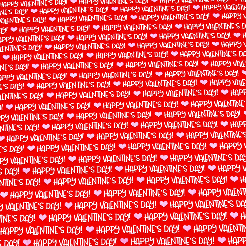 Happy Valentine's Day Words | Gnomie Love | Quilting Cotton