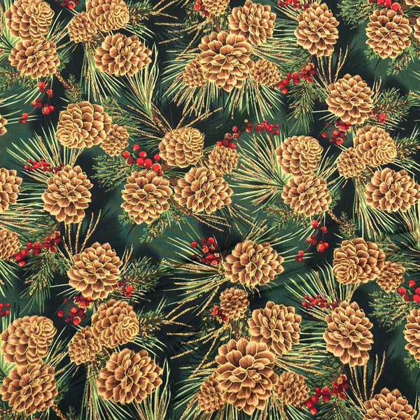 Pine Boughs | Hoffman Fabrics | Quilting Cotton