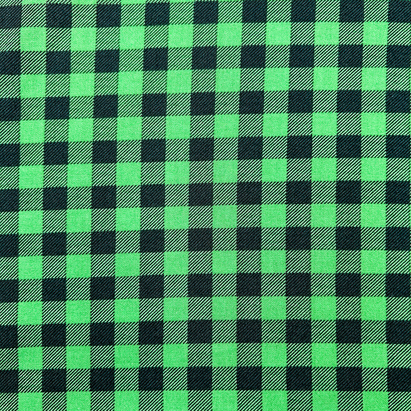 Green and Black | Buffalo Check | Wilmington Prints | Quilting Cotton