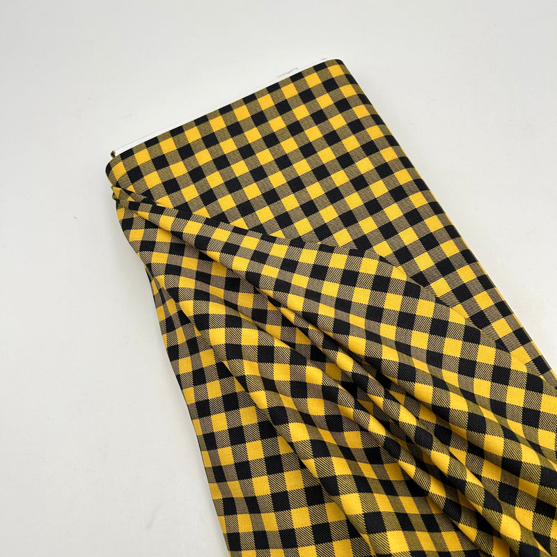 Gold and Black | Buffalo Check | Wilmington Prints | Quilting Cotton