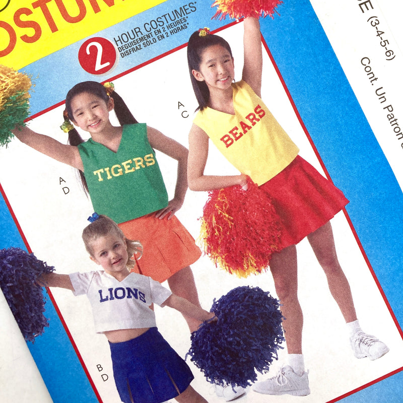 McCall's Costumes 4619 | Kids' Cheerleader Costumes | Sizes 3-6