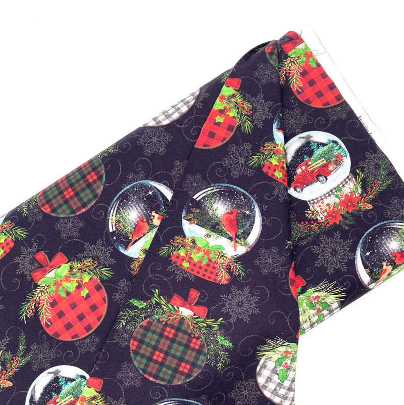 Ornaments Black | Joy of the Season | Quilting Cotton