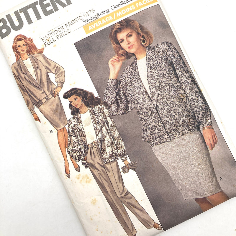 Butterick 6961 | Adult Jacket, Skirt, Pants and Top | Size 12-16