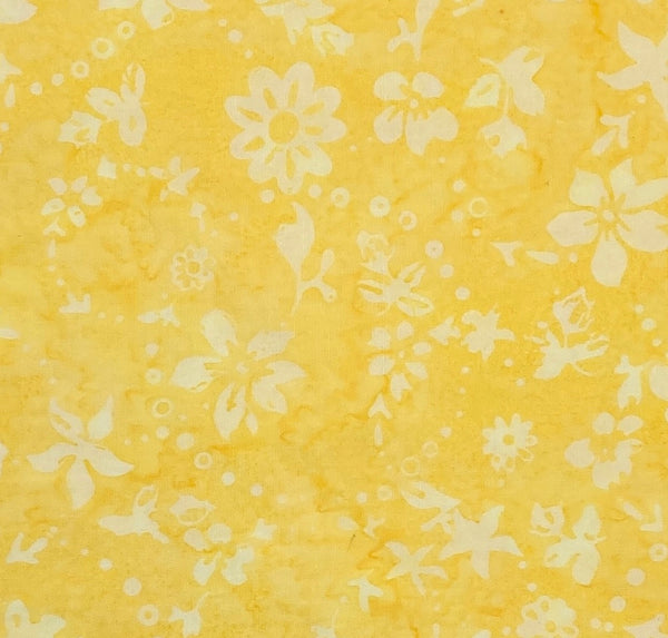 Daisy Yellow Floral | Banyan Batiks Rose Parade | Quilting Cotton