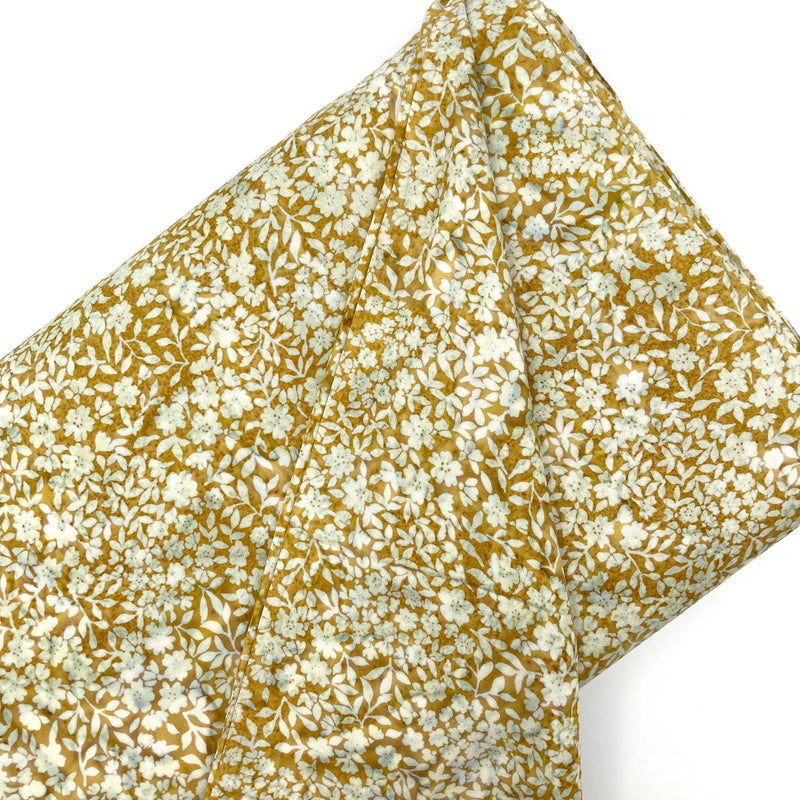 Mustard | Banyan Batiks Flower Petals | Quilting Cotton