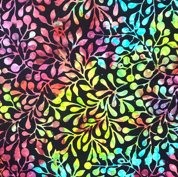 Cool Rainbow Vines | Moda Carnival Batiks | Quilting Cotton