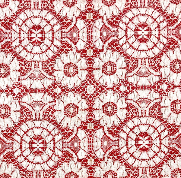 Lace Red | Leather Lace and Amazing Grace | Quilting Cotton