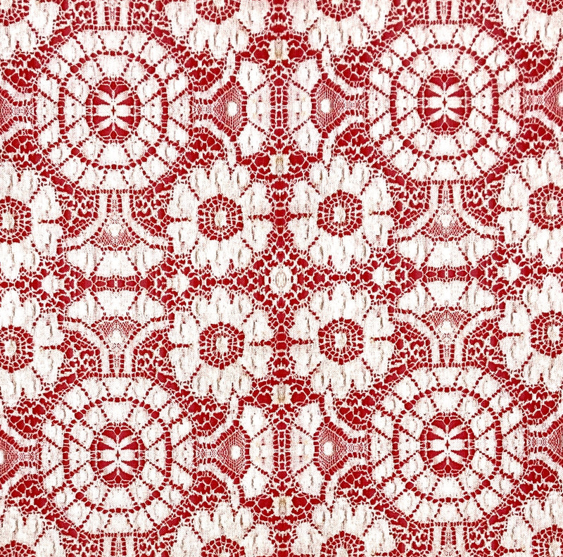 Lace Red | Leather Lace and Amazing Grace | Quilting Cotton