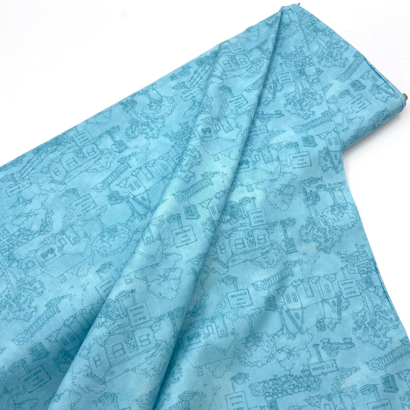 Little Librarian Blue | Readerville | Quilting Cotton