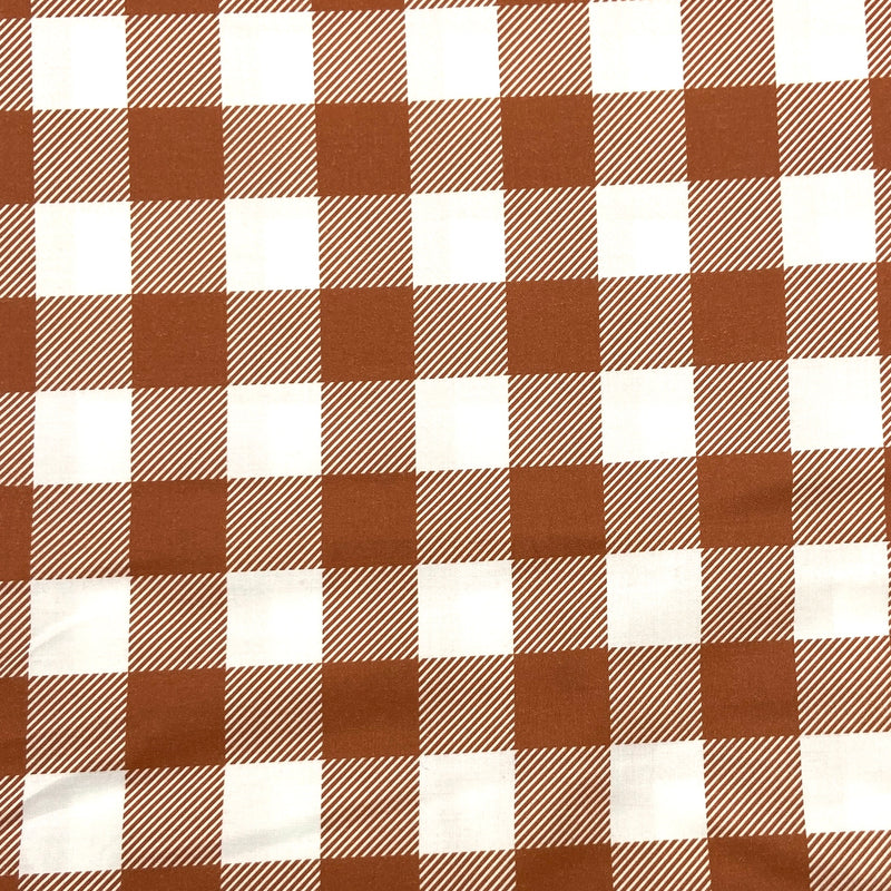 Orange | Buffalo Check | Quilting Cotton