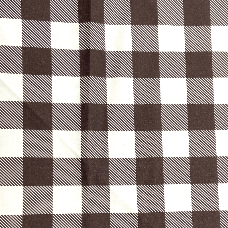 Brown | Buffalo Check | Quilting Cotton