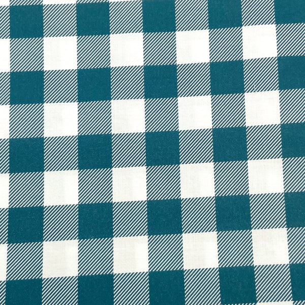 Teal | Buffalo Check | Quilting Cotton