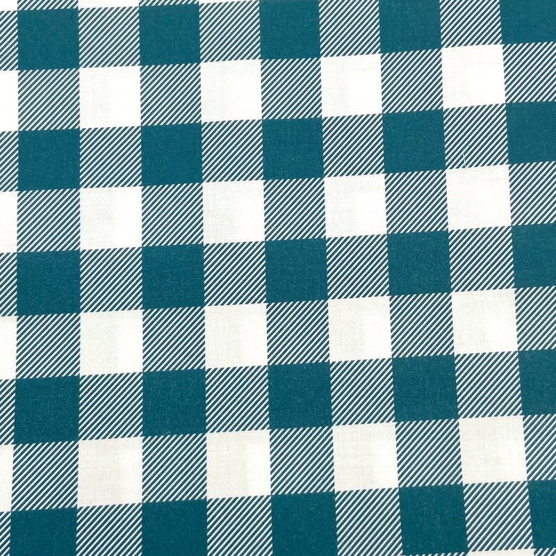 Teal | Buffalo Check | Quilting Cotton