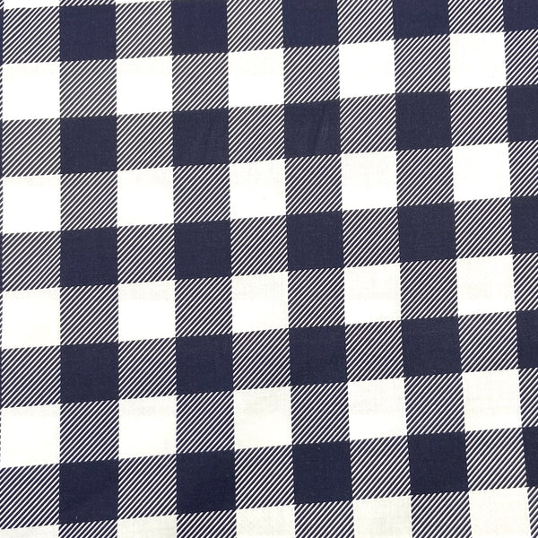 Navy | Buffalo Check | Quilting Cotton