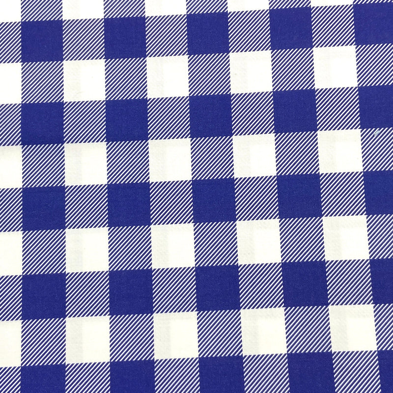 Blue | Buffalo Check | Quilting Cotton