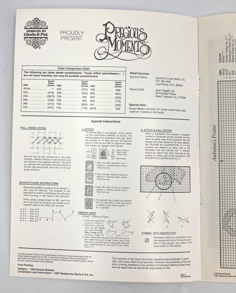 Precious Moments Autumn's Praise | Book | Pattern