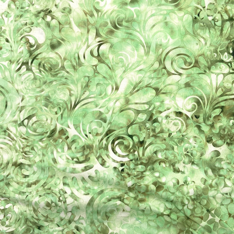 Lime Swirl | Effervescence | Quilting Cotton