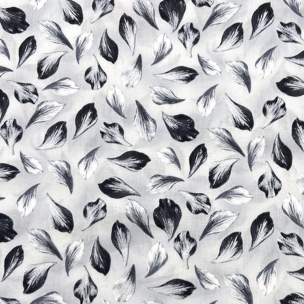 Float Midnight Petals Lt. Gray | Midnight Paradise | Quilting Cotton