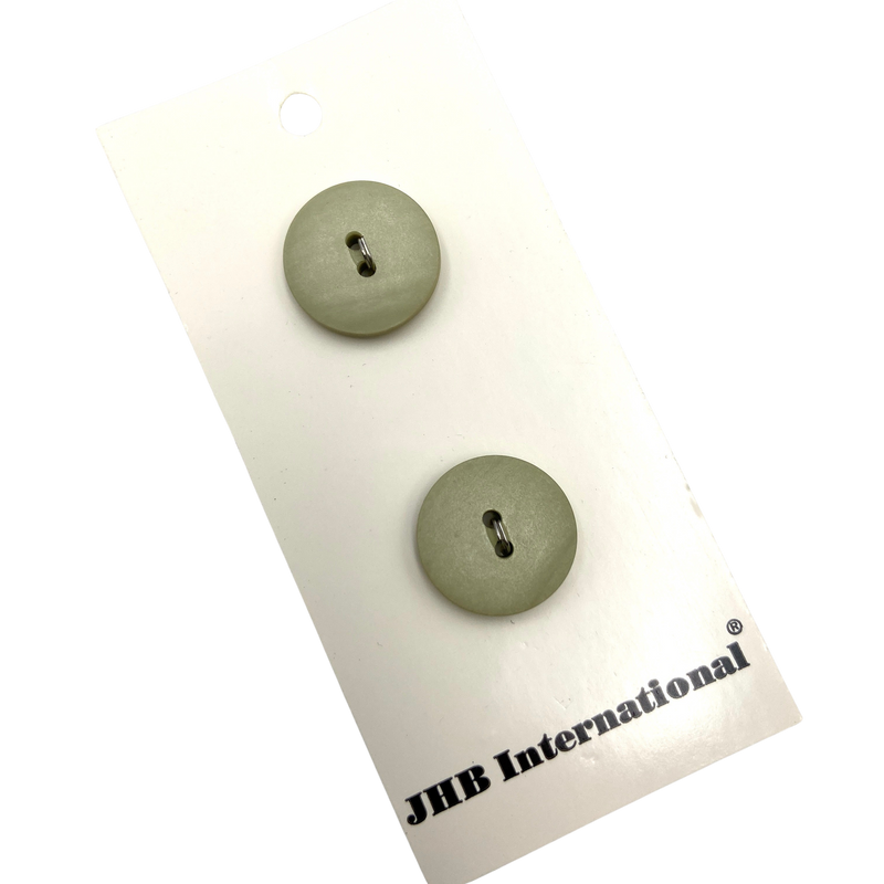 3/4" or 7/8" Sage Smoke | JHB International Plastic Buttons | Set of 2