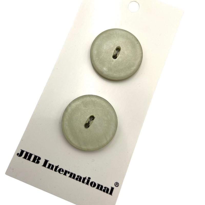 3/4" or 7/8" Sage Smoke | JHB International Plastic Buttons | Set of 2