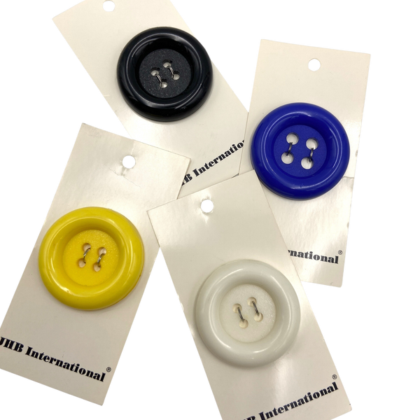 1-1/2" Big Basic | JHB International Plastic Buttons | Choose Your Color