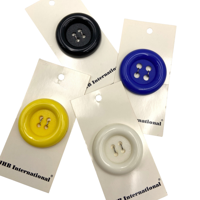 1-1/2" Big Basic | JHB International Plastic Buttons | Choose Your Color