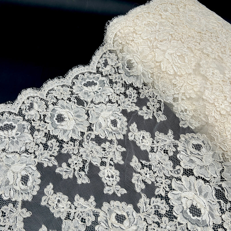 Diamond | Embroidered Mesh Corded Lace