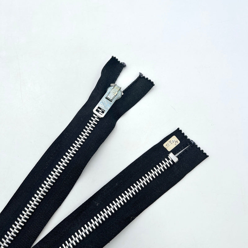 Heavy Duty Black | Metal NON-SEPARATING Zippers | Pick Your Size