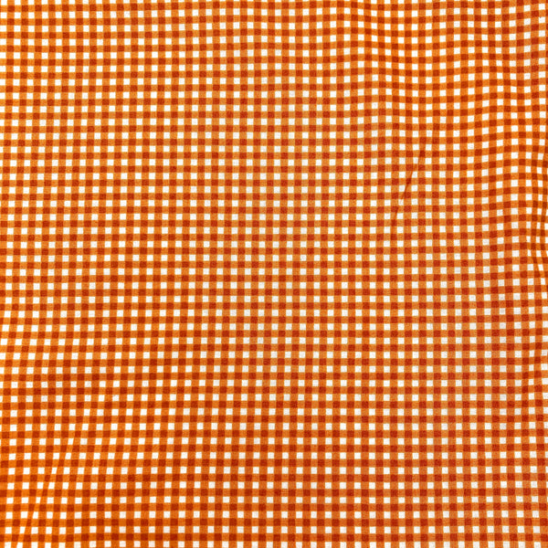 Pumpkin Gingham | Beautiful Basics | Quilting Cotton