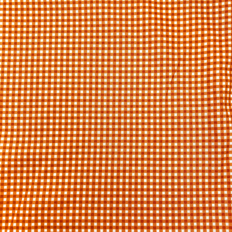 Pumpkin Gingham | Beautiful Basics | Quilting Cotton