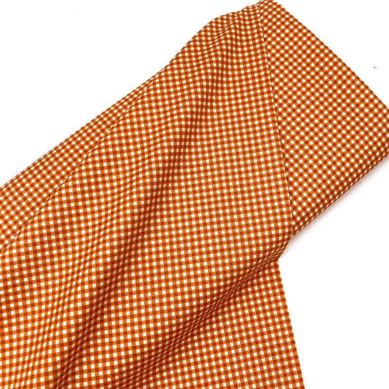 Pumpkin Gingham | Beautiful Basics | Quilting Cotton