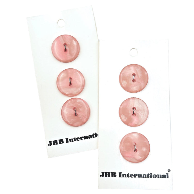 3/4" Rosé | JHB International Plastic Buttons | Set of 3